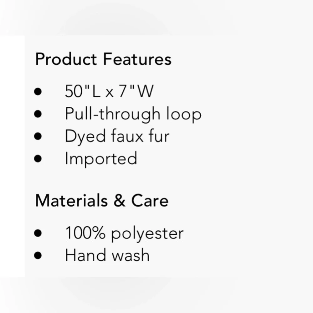 Echo Faux Fur Pull Through Scarf Brown Ivory Colorblock One Size - Picture 7 of 7